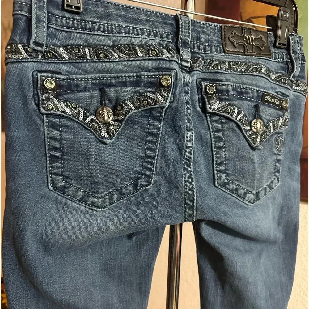 Miss Me cuffed skinny jeans women’s size 27/27 - Picture 6 of 12